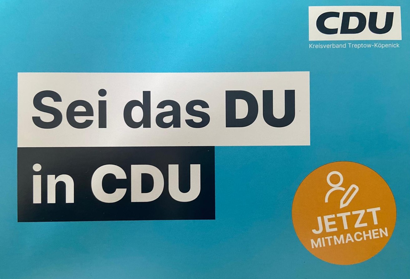 Sei das DU in CDU! 